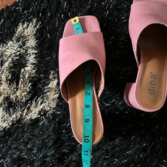 Diba Fashion Square chunky open toe platform mules Sz  10 - Picture 7 of 13